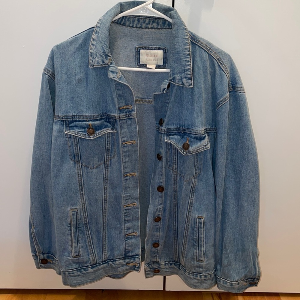 Over sized denim jacket